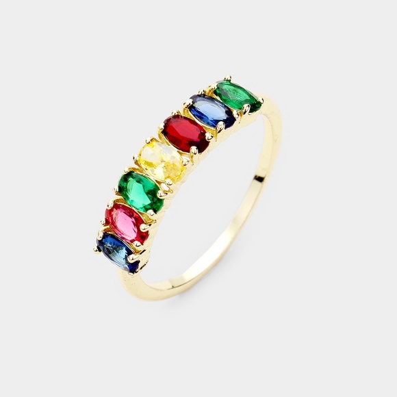 Rhinestone Necklace Stretch Bracelet and Ring - Picture 4 of 5